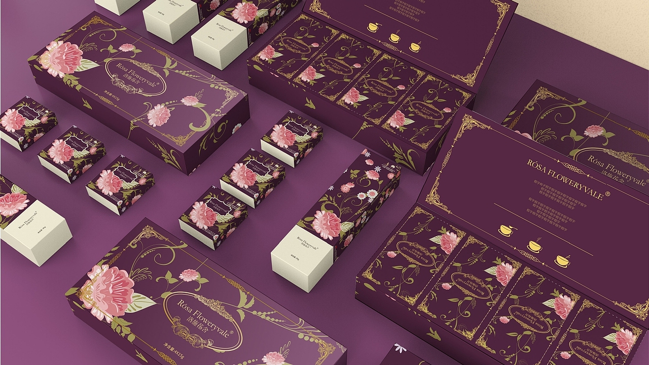 洛施花舍产品包装方案（图ZMjQzNDQ3MTU2） - 包装 - 站酷设计师上喆创意原创素材 - 站酷ZCOOL