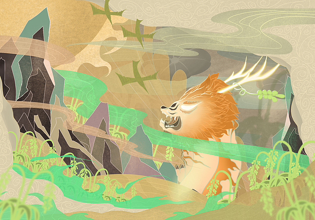 “五谷灵”插画设计