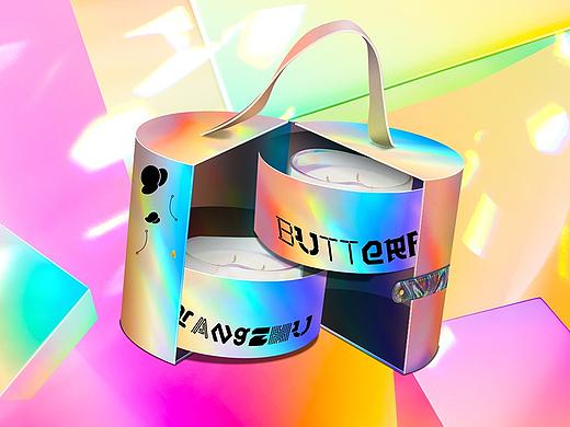 梁祝化蝶主题香薰蜡烛灯包装产品设计