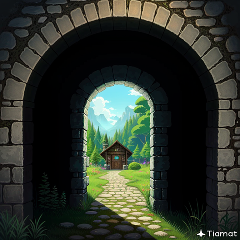 Tiamat - 隧道（图ZMzQwODkxMjk2） - AI作品 - 站酷设计师设计师Lotus原创素材 - 站酷ZCOOL