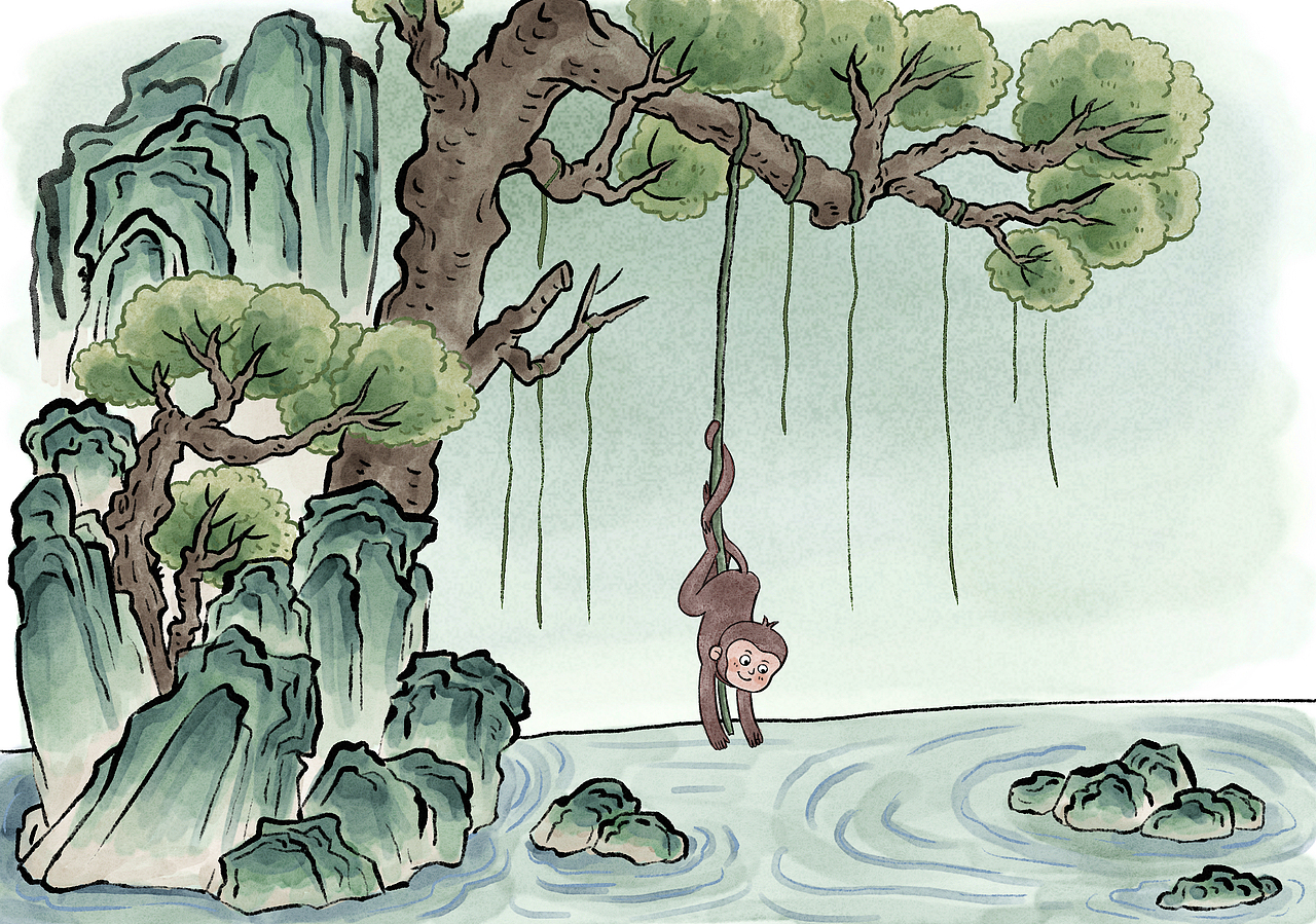 【古风插画】四川教育出版社-古诗词项目-合集4