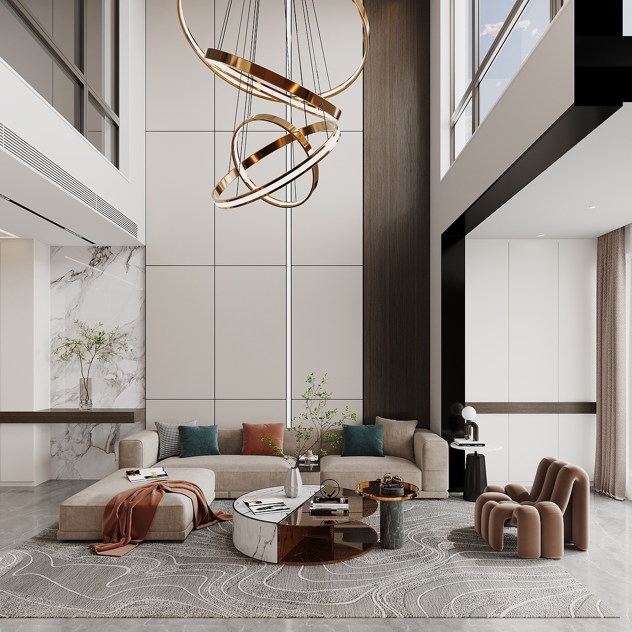 别墅客餐厅（图ZMzYwNTEyNjQw） - 建筑/空间 - 站酷设计师多年后还在渲图原创素材 - 站酷ZCOOL