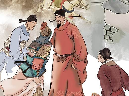 传统文化插画故事插图17张