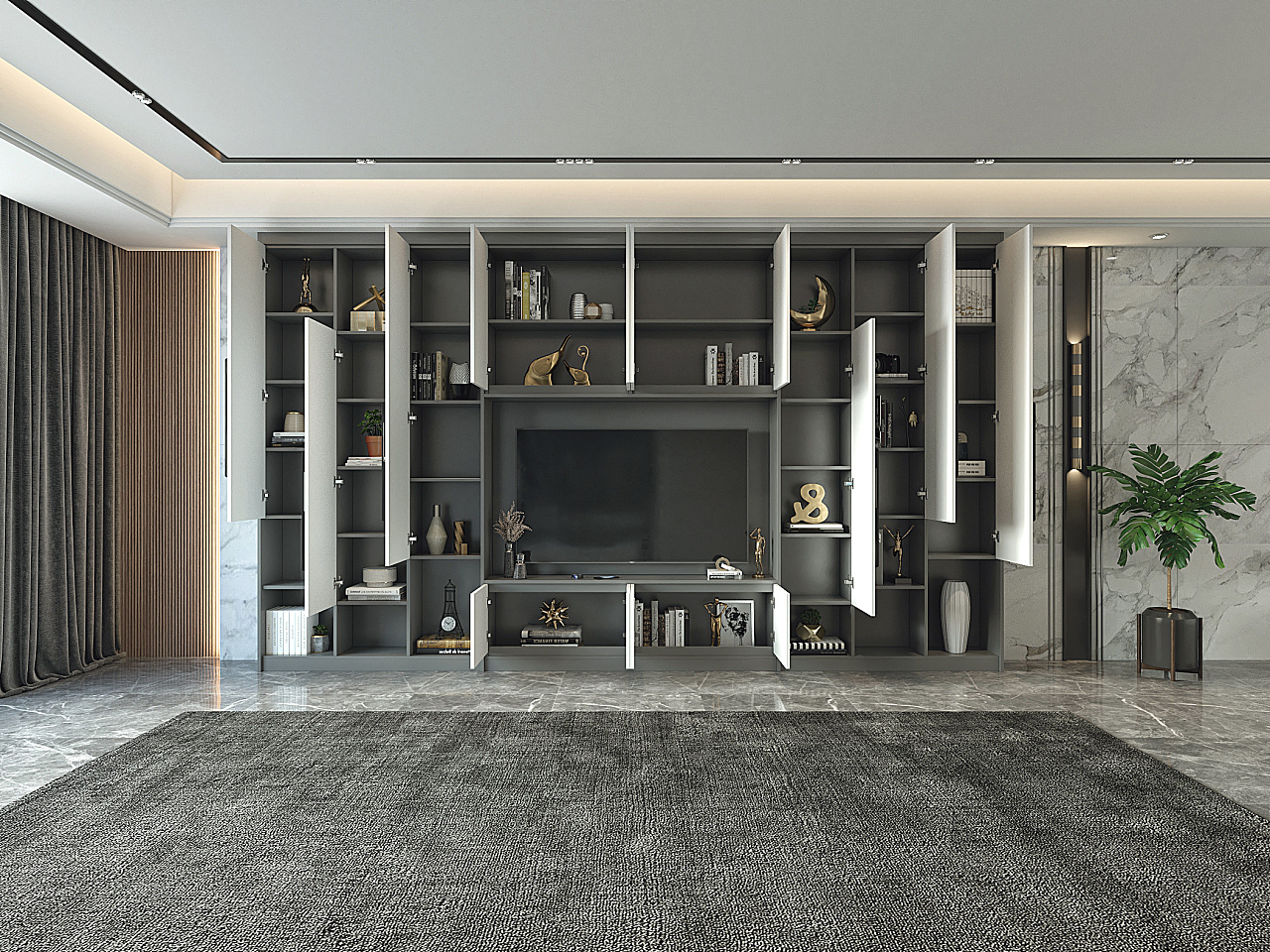 现代轻奢电视柜