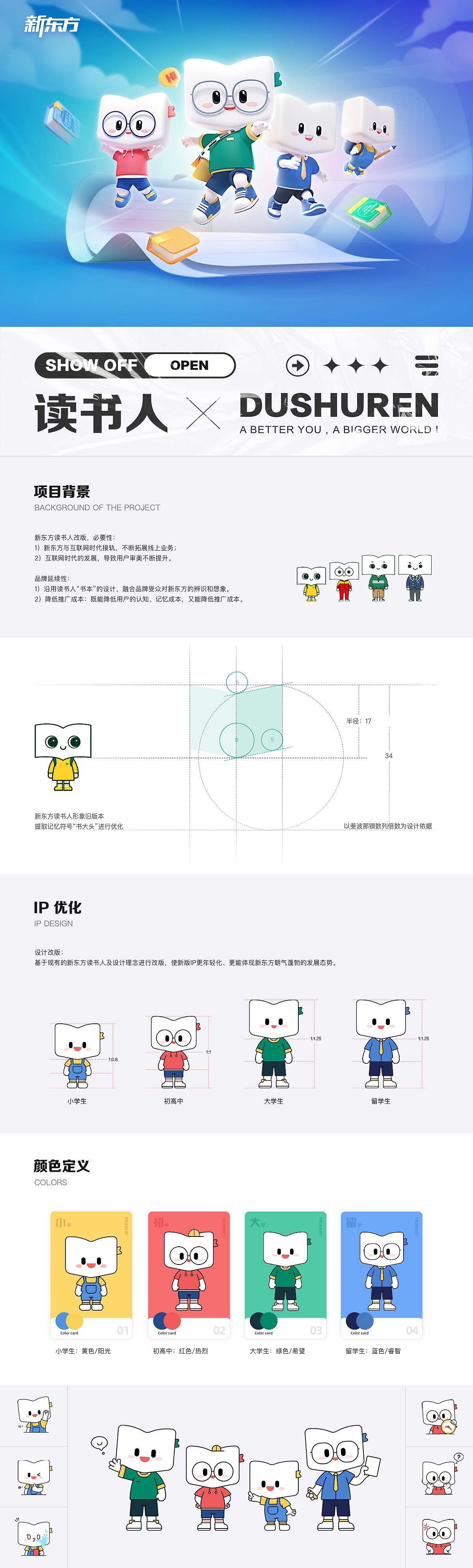 新东方IP-读书人改版（图ZMjcwOTYyMjQw） - IP形象 - 站酷设计师黑金_PURE原创素材 - 站酷ZCOOL
