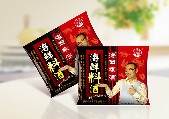 惠泽龙海鲜料酒包装设计,烹饪调料包装设计,调味品包装设计,调料包装