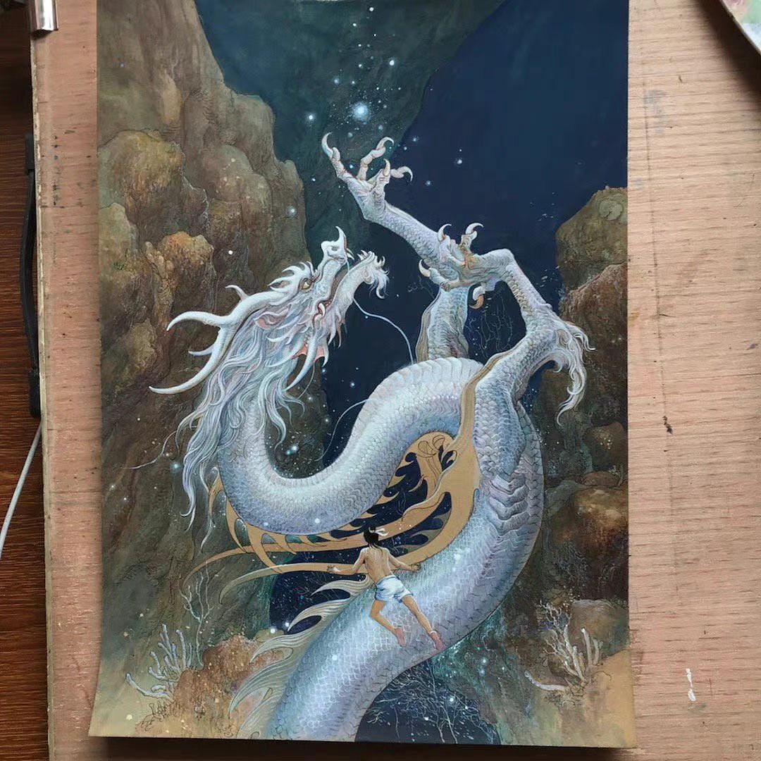 手绘过程（图ZMzM0MTk0MDAw） - 艺术插画 - 站酷设计师独行正明原创素材 - 站酷ZCOOL