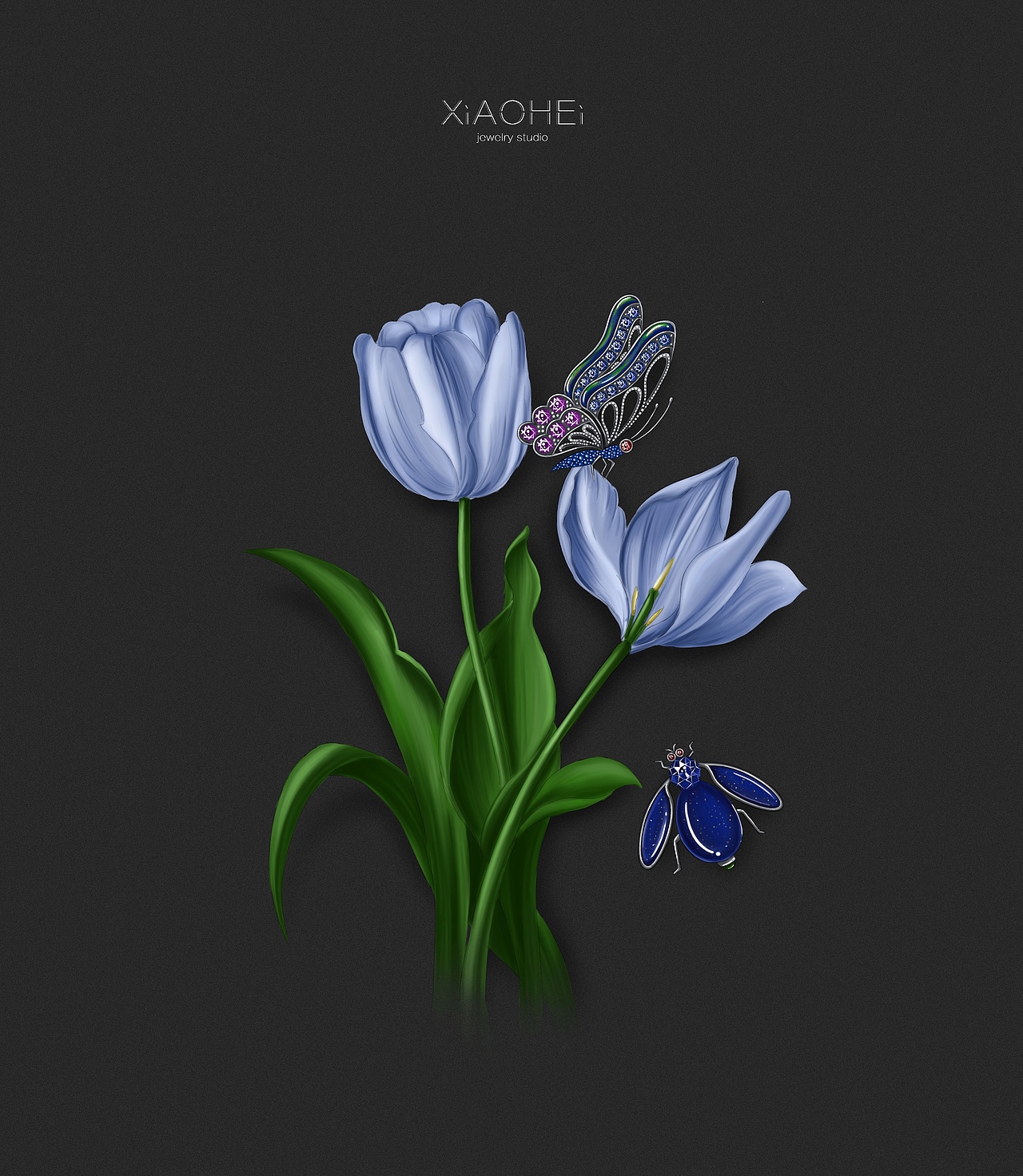 原创珠宝设计手绘 - Proceate