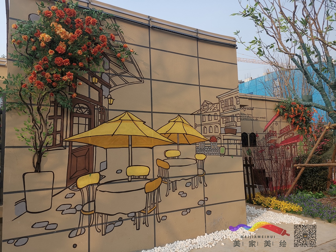 太原样板间彩绘墙绘文化墙