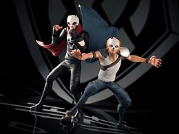 Blender × SP 熊猫人风格化角色练习(又是失败的绑定)