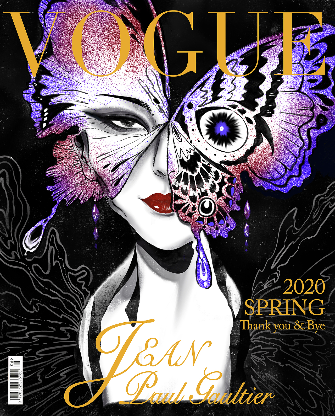 Cover for Jean Paul Gaultier’s last show（图ZMjMyMjUwNDMy） - 创作习作 - 站酷设计师Dannie_Niu原创素材 - 站酷ZCOOL