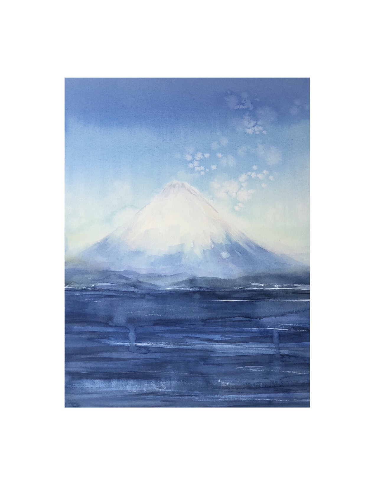富士山（图ZMTUzMzM3MjEy） - 绘画 - 站酷设计师树上没有_猫原创素材 - 站酷ZCOOL