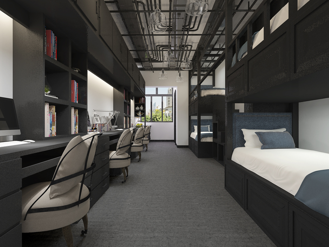 宿舍四连坐|空间|家装设计|余旋阳 - 原创作品 - 站酷 (zcool)