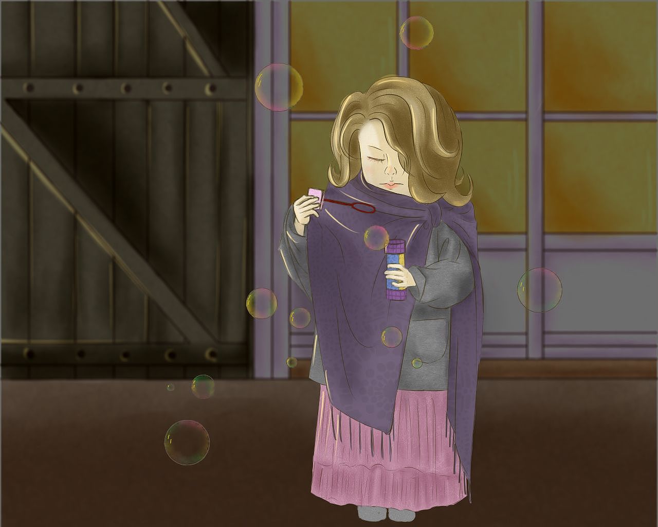 吹泡泡的小姑凉（图ZMjQ0NjMzNjQ0） - 创作习作 - 站酷设计师哇哈哈i原创素材 - 站酷ZCOOL