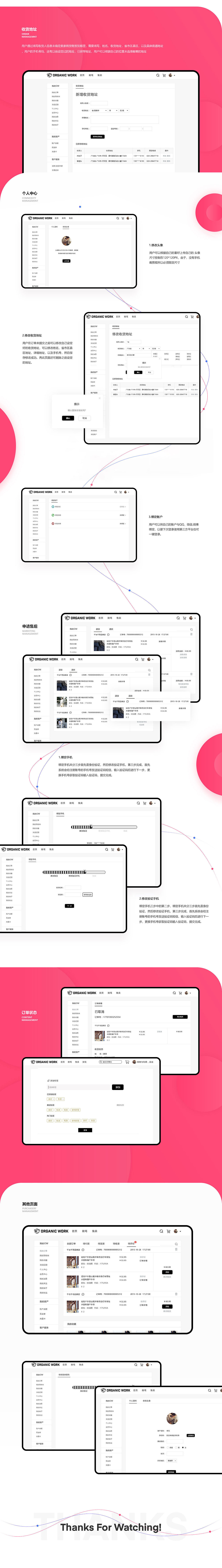 ORGANIC WORK 后台管理系统（图ZMTkxMzY2NDAw） - 电商 - 站酷设计师蜜糖与砒霜0909原创素材 - 站酷ZCOOL