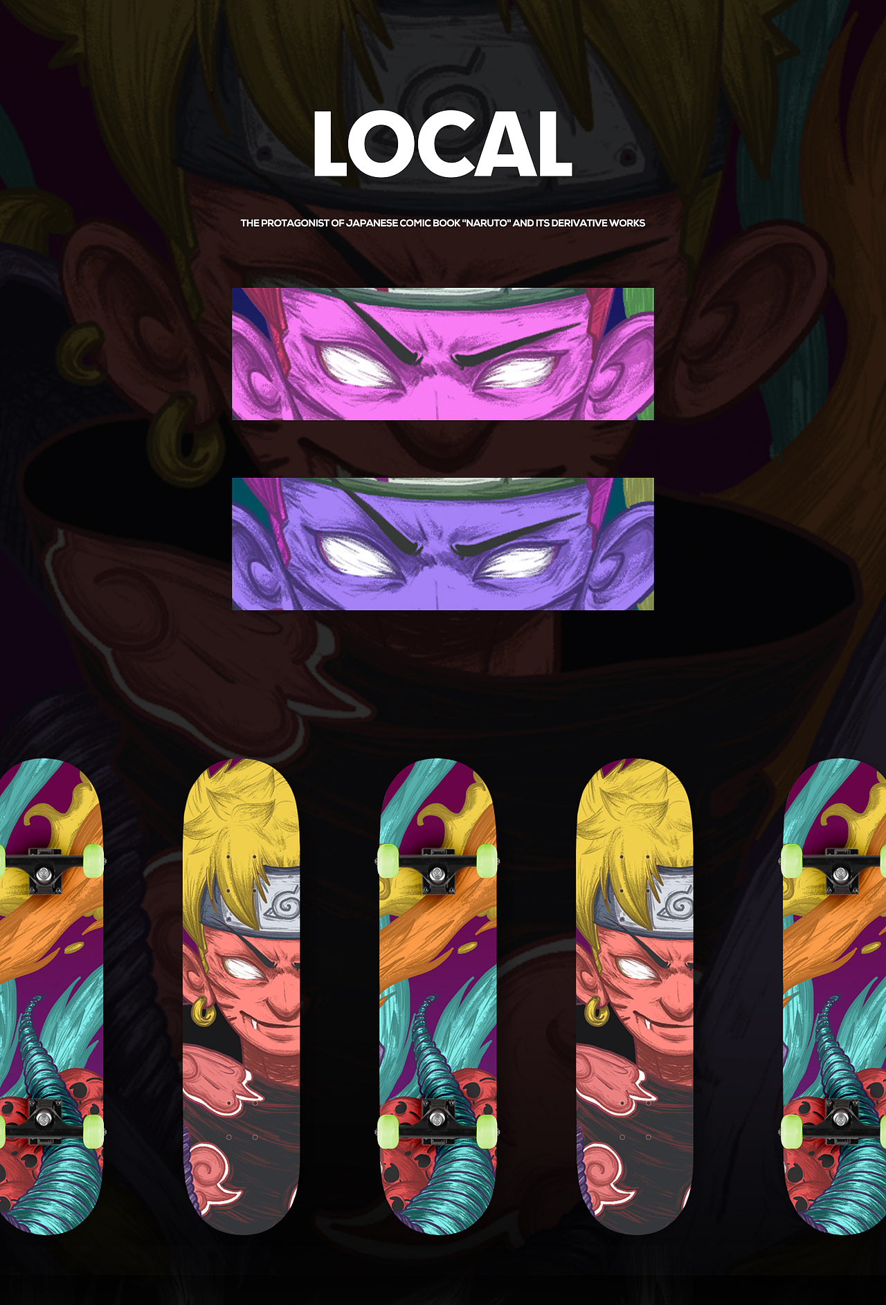 LINLIN DESIGN-Black naruto（图ZMTI5NDU1Mzky） - 商业插画 - 站酷设计师柴霖霖原创素材 - 站酷ZCOOL