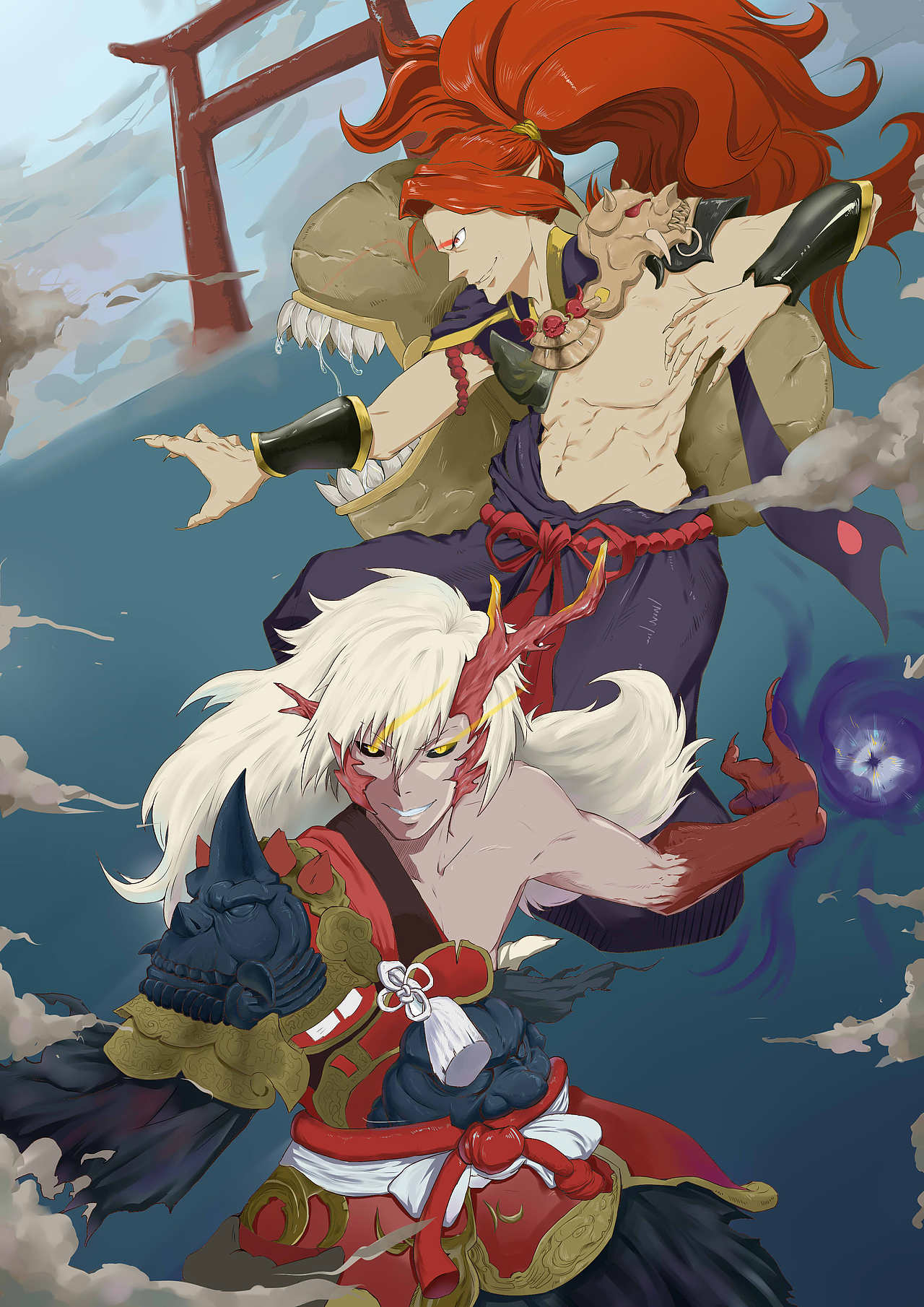 阴阳师-酒吞童子&茨木童子(同人创作)