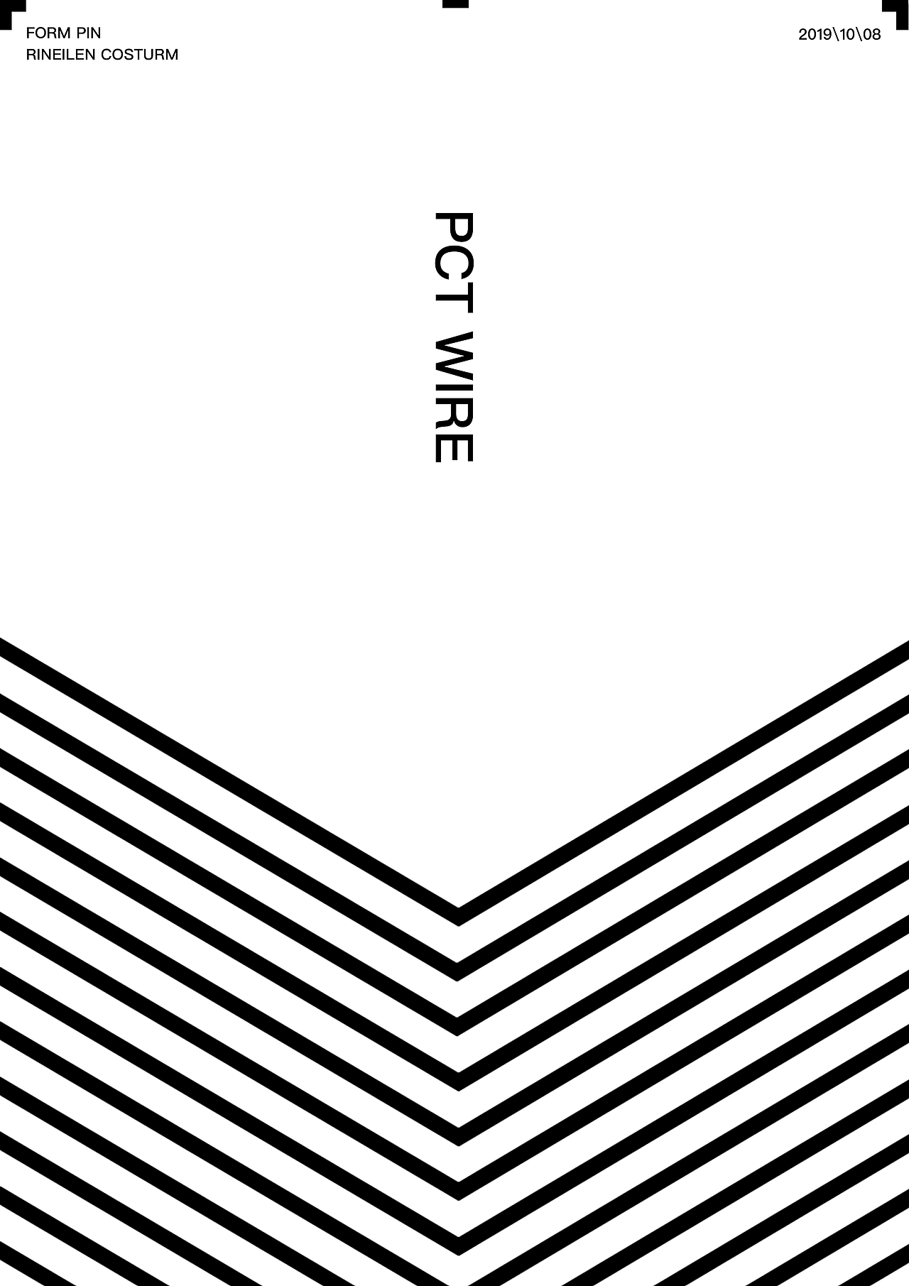 字母V极简海报练习