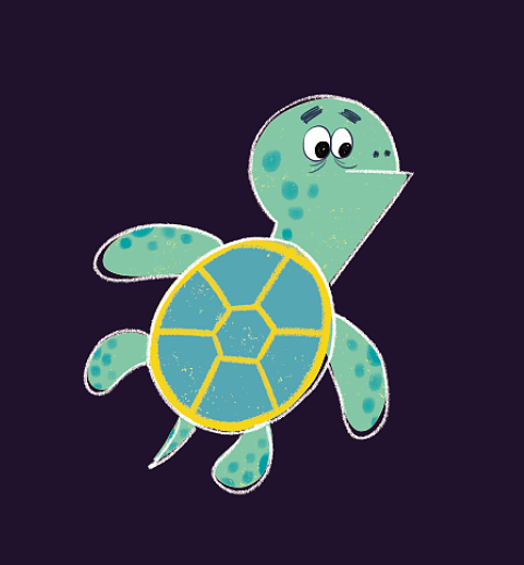 原创插画-画风随意的小动物