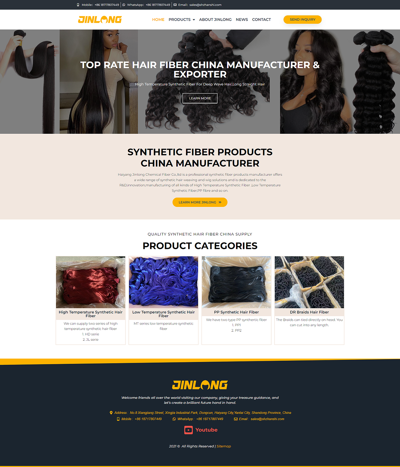 WordPress建站案例：假发厂家外贸网站案例分享（图ZMzQyOTAwNDQ0） - 企业官网 - 站酷设计师哟派出海原创素材 - 站酷ZCOOL