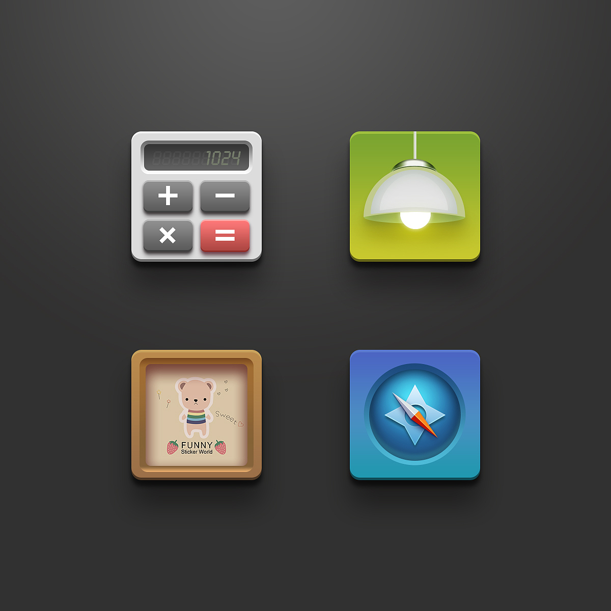 擬物圖形練習(xí)（圖ZODQyNzg1MDQ=） - 圖標(biāo) - 站酷設(shè)計(jì)師治療波原創(chuàng)素材 - 站酷ZCOOL