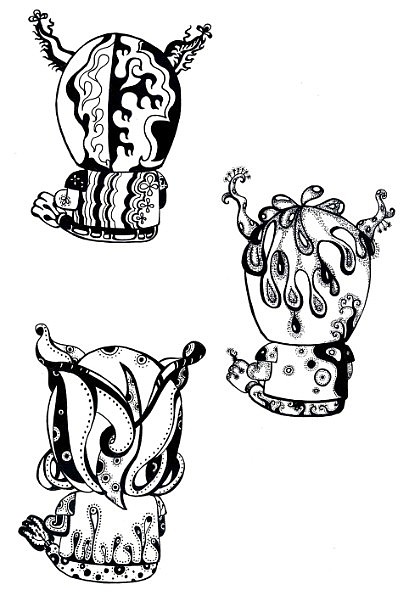 以收集生活元素，辅设计创作之路（图ZNDU0NDY0NDA=） - 新锐潮流插画 - 站酷设计师本宅喵原创素材 - 站酷ZCOOL