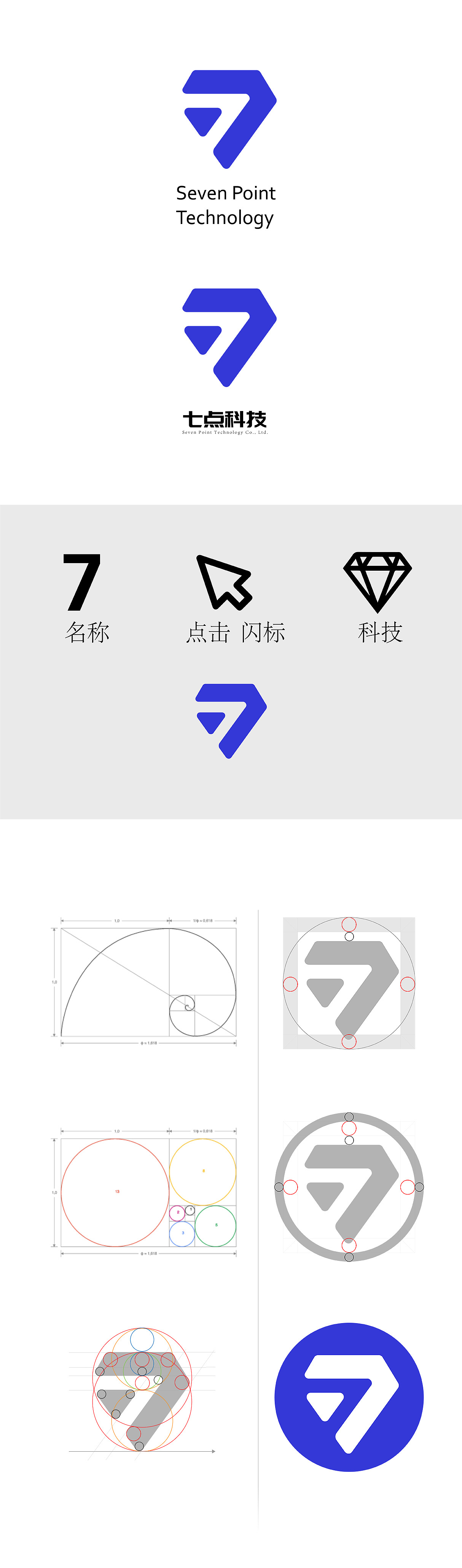 七点科技企业形象识别（图ZMTQ3MTQwNDQw） - Logo - 站酷设计师一一JJ一一原创素材 - 站酷ZCOOL