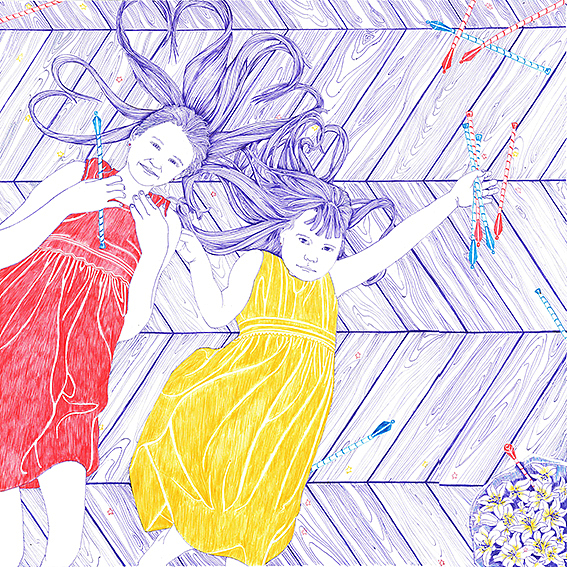 圆珠笔插画手绘（图ZODg3NDY2NDQ=） - 创作习作 - 站酷设计师没有芽的绿豆原创素材 - 站酷ZCOOL