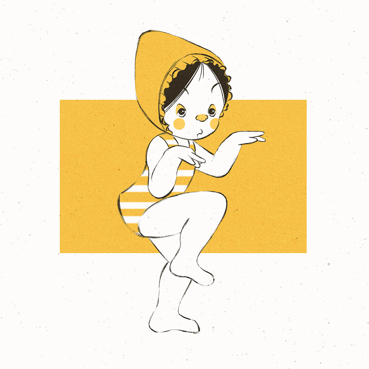 人物插画I可爱软萌的鸭宝宝I小黄鸭泳装系列（图ZMjkwOTg4NDQ4） - 创作习作 - 站酷设计师冰猫W原创素材 - 站酷ZCOOL