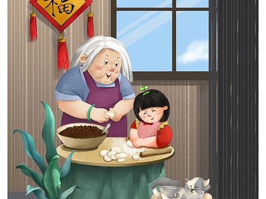 这是饺子 好吃的|春节主题儿插（个人主页-ZNjM4Mjk3ODA=） - 儿童插画 - 站酷设计师陈二鸣原创素材 - 站酷ZCOOL