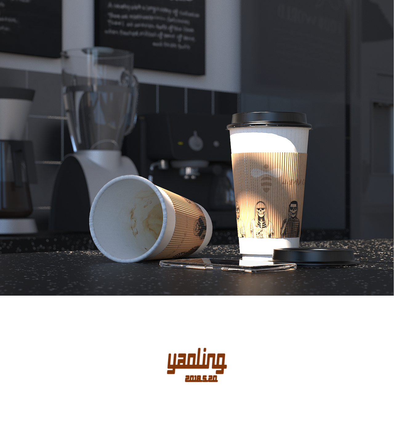 奶茶店（图ZMTE1OTk1NjU2） - 家装设计 - 站酷设计师needmadbee原创素材 - 站酷ZCOOL