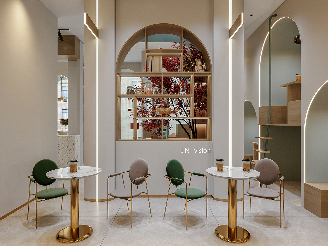 奶茶店表现（图ZMjUyNTM5MjE2） - 家装设计 - 站酷设计师jayno原创素材 - 站酷ZCOOL