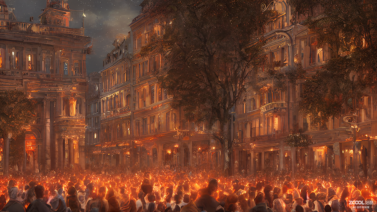 #AI创作实验室#万家灯火
