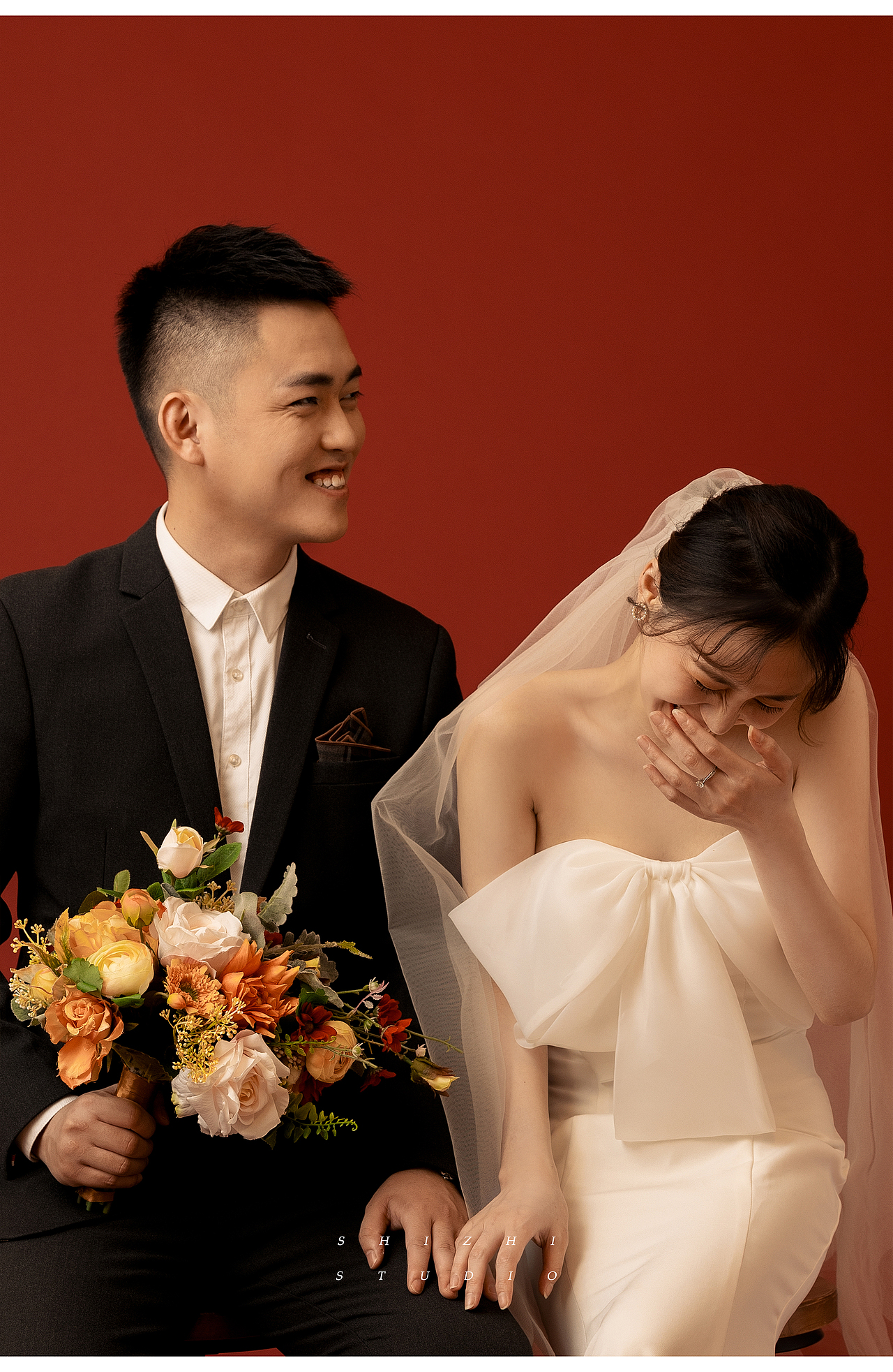 西式婚纱照怦然心动复古系列