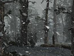 雪景，战争，打仗，