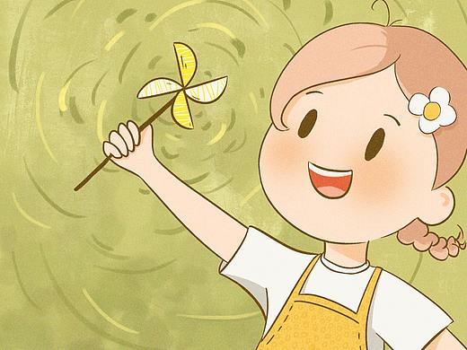 可爱卡通女孩插画系列
