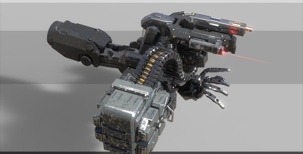 GLOCK-AMGE外骨骼重型枪管自动手枪（图ZMTQ1ODkwNzU2） - 概念设定 - 站酷设计师azgcz原创素材 - 站酷ZCOOL