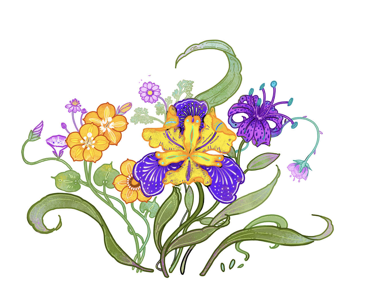 包装设计花卉插画