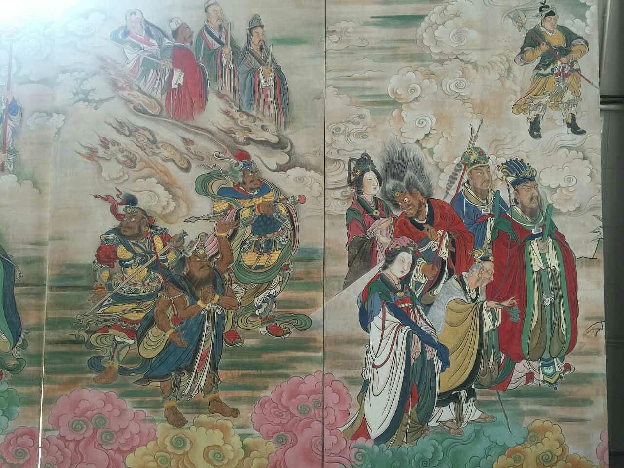 大光画记 山西高平炎帝陵炎帝大殿主体泥墙传统壁画（图ZNzIwNDAwNTY=） - 绘画 - 站酷设计师大光明王原创素材 - 站酷ZCOOL