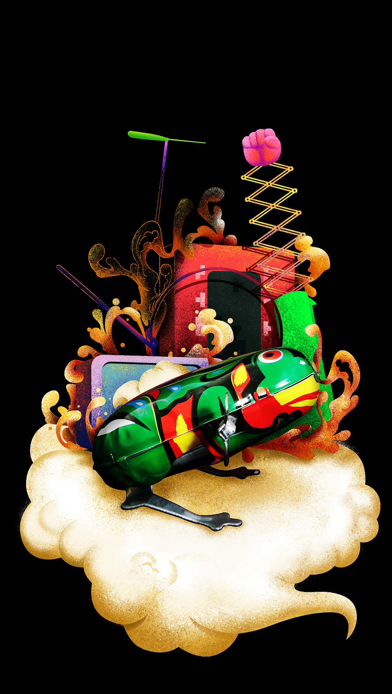 《小时候月饼》插画和产品照