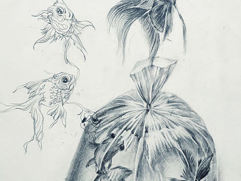 《飞鱼》设计素描
