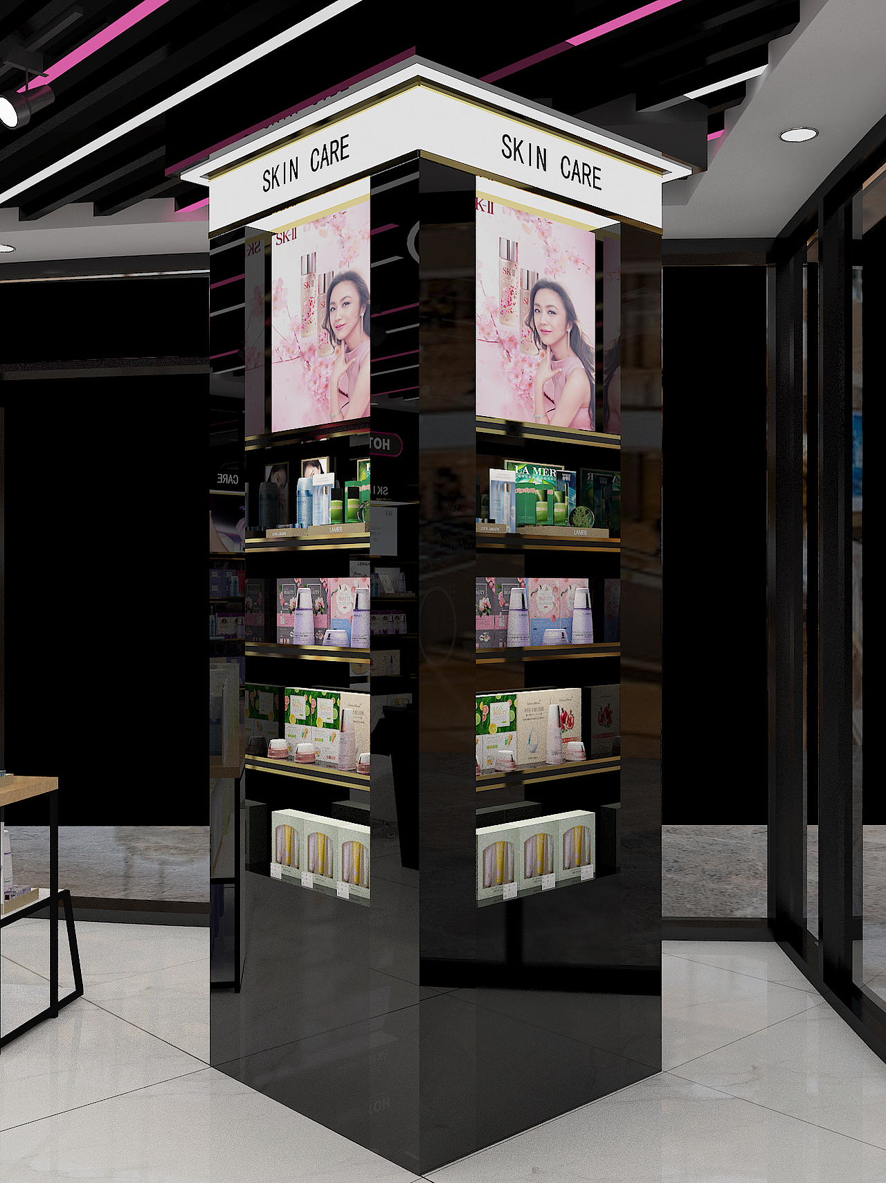 赞玛氏进口美妆效果图