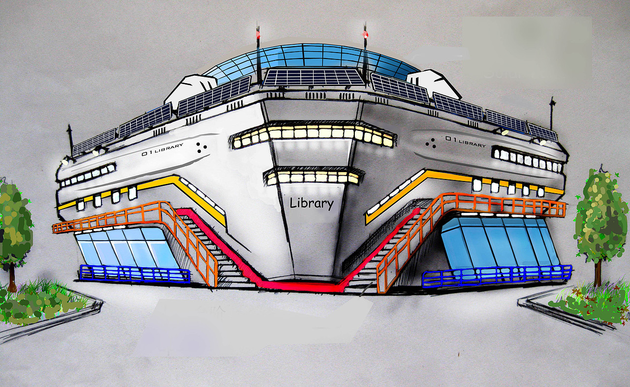 GS Concept - 海洋之星图书馆概念设计（图ZMTgyOTgxNzMy） - 家装设计 - 站酷设计师居寺空间原创素材 - 站酷ZCOOL