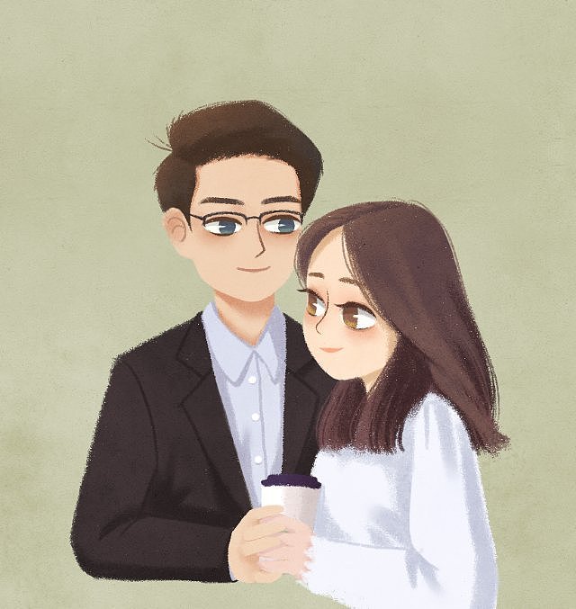 情侣（图ZMTYzMzg4MzAw） - 艺术插画 - 站酷设计师十壶原创素材 - 站酷ZCOOL
