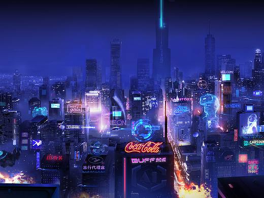 赛博朋克城市练习