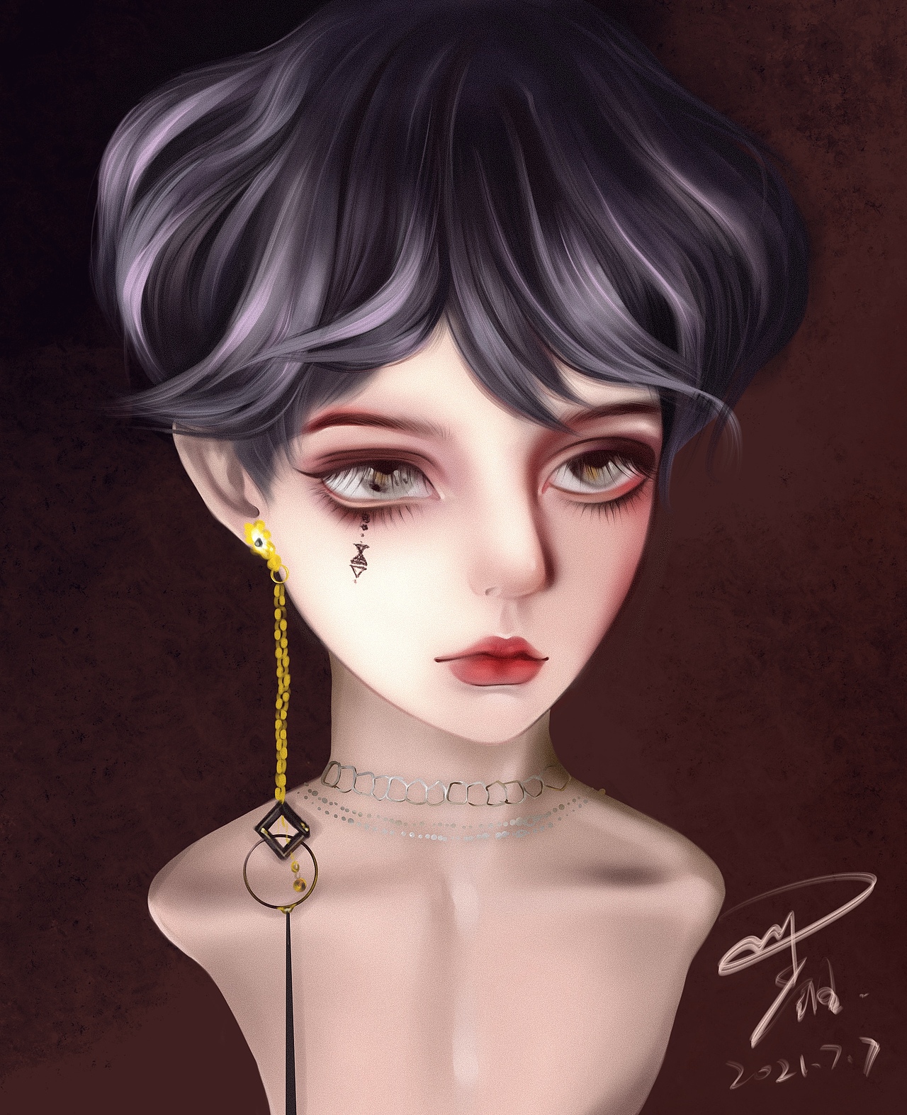 Ipad人像小练习（图ZMjg1ODQ1NTAw） - 其他 - 站酷设计师渔小汐原创素材 - 站酷ZCOOL