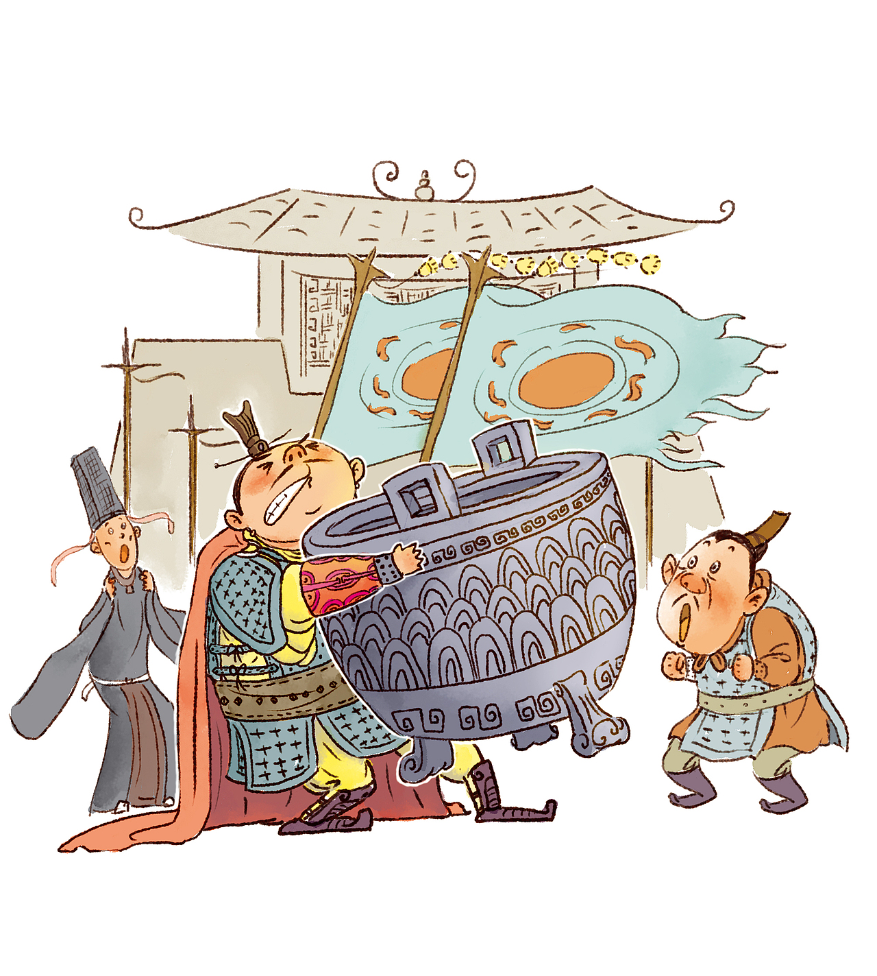 为意林绘阅读绘制的配图。（图ZNjM2MjQxNDA=） - 儿童插画 - 站酷设计师虚山原创素材 - 站酷ZCOOL