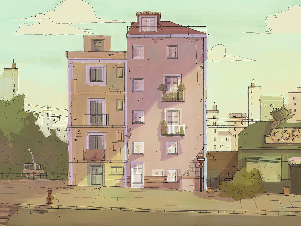 动画短片场景系列（图ZMzAyNjEyODY0） - 绘本 - 站酷设计师小腿_原创素材 - 站酷ZCOOL