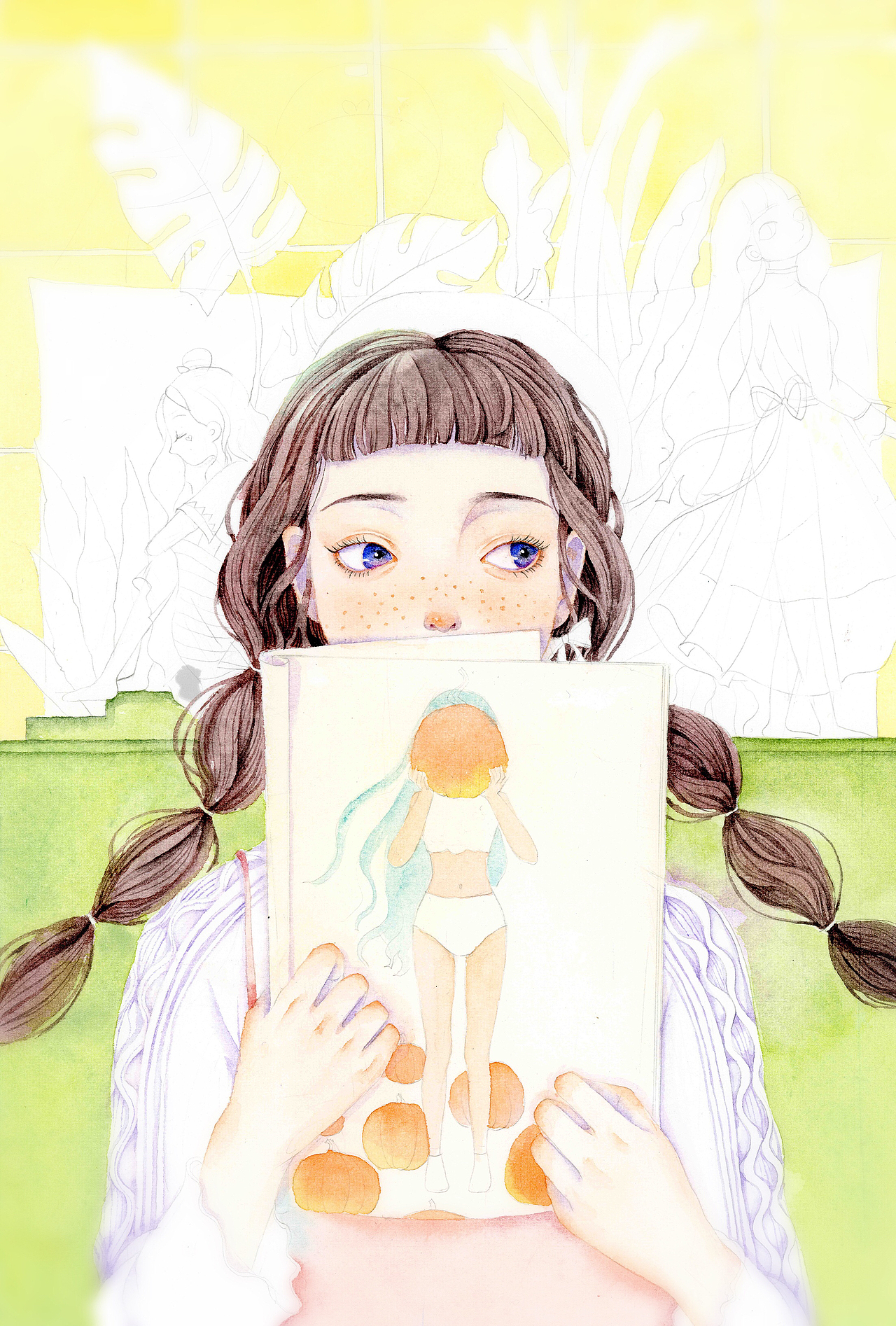 一个过程（2）（图ZOTU0ODExMDQ=） - 艺术插画 - 站酷设计师川禾原创素材 - 站酷ZCOOL