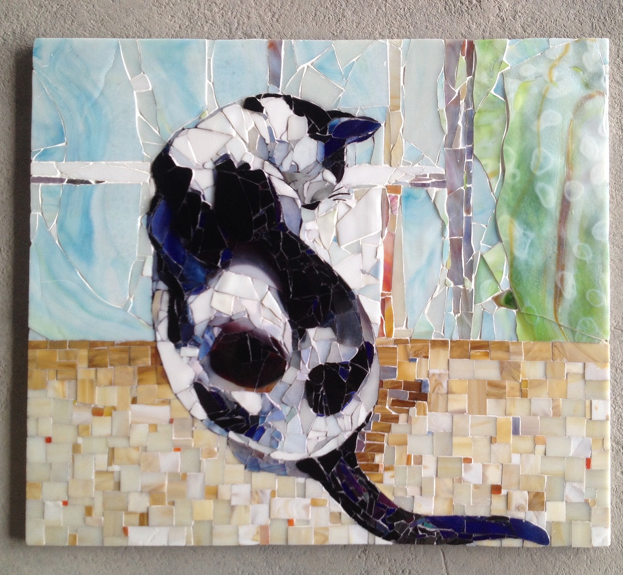 原创作品纯艺术绘画马赛克镶嵌工艺(手作)/186一粒微尘1匠心/镶嵌